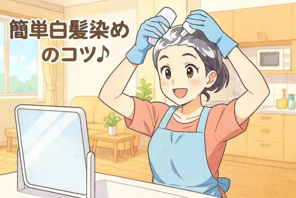 白髪染めのコツ