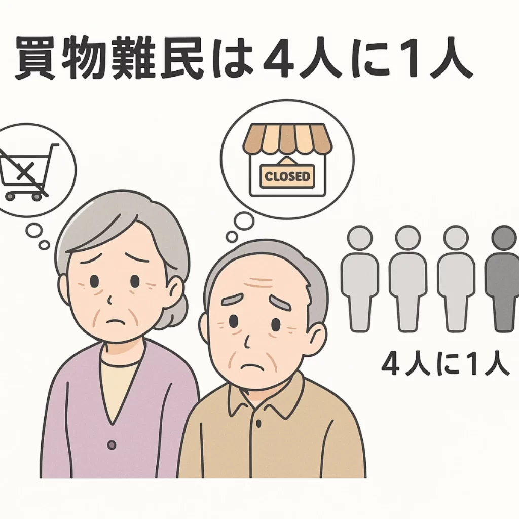 買物難民は4人に一人